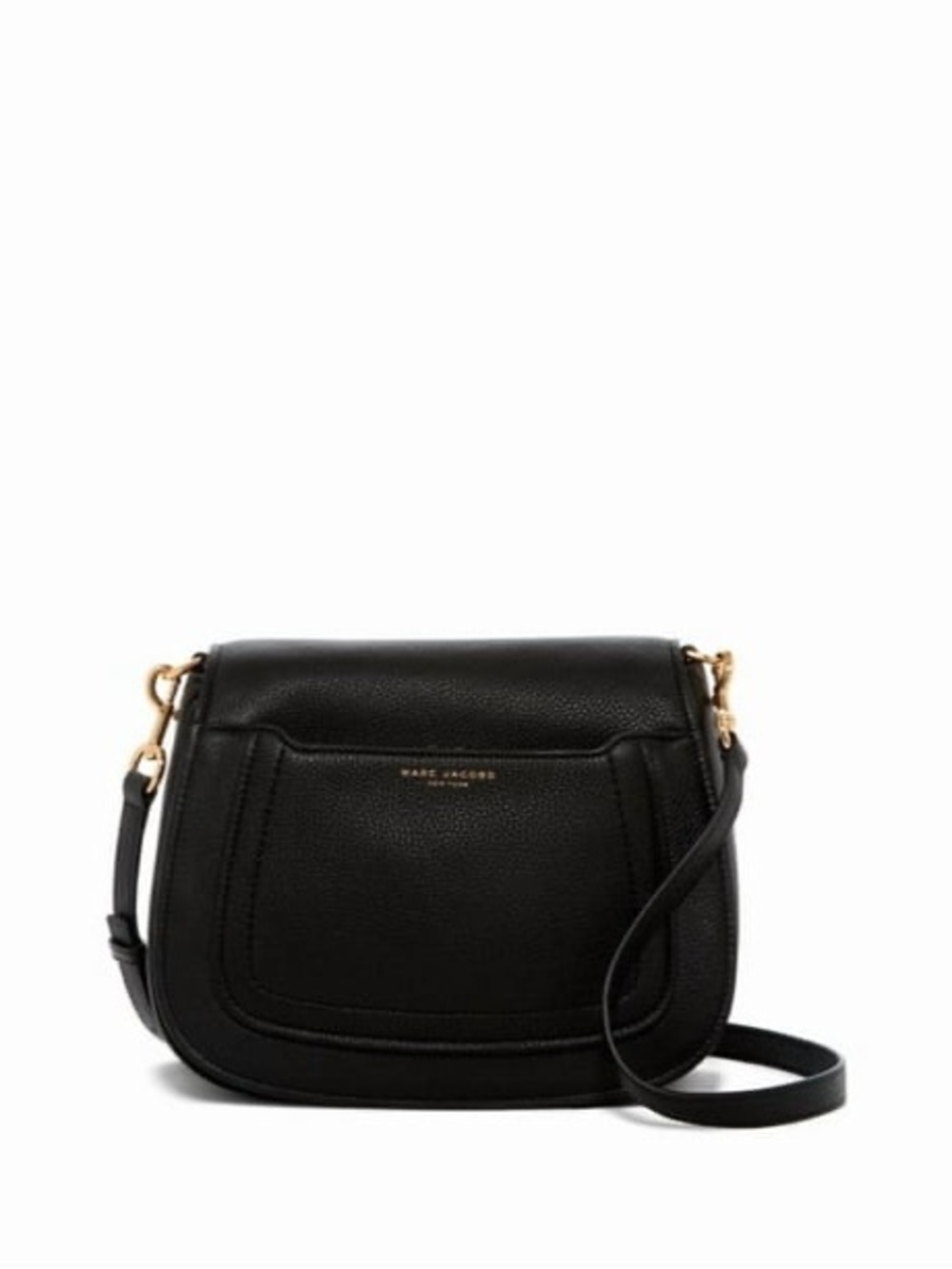 Marc Jacobs Empire City Mini Messenger Leather Crossbody Bag, Black